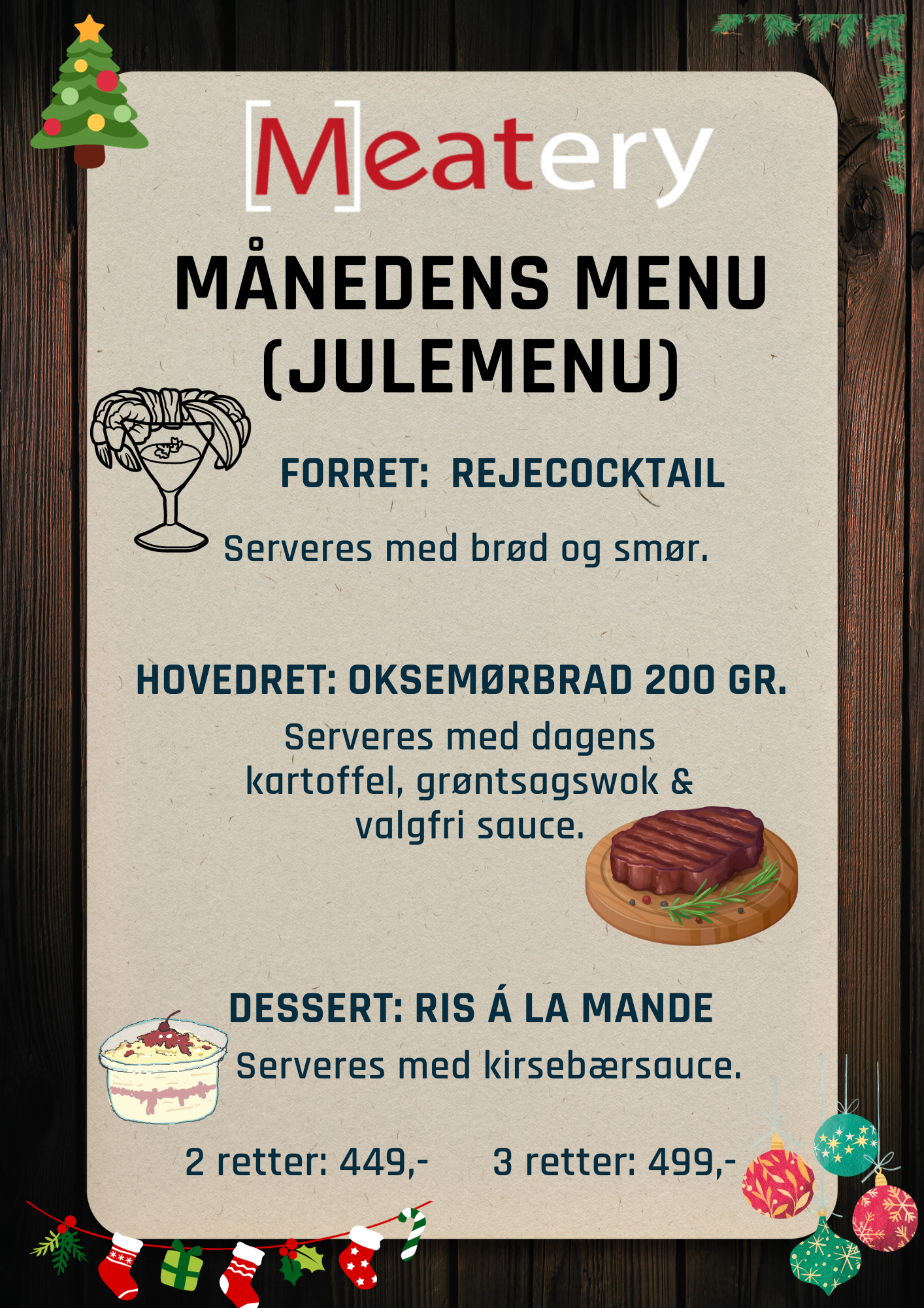 Kopi af Beige And Brown Cocktail Menu